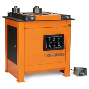 Discover the LXR-BM36 bar bending machine with Ø36 mm capacity, planetary gearbox, dual-direction bending and digital display option. Built for reliability and precision.