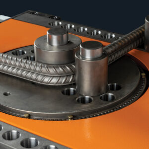 “Rebar bending machine with bending disc and hardened bushes used for steel bar forming”